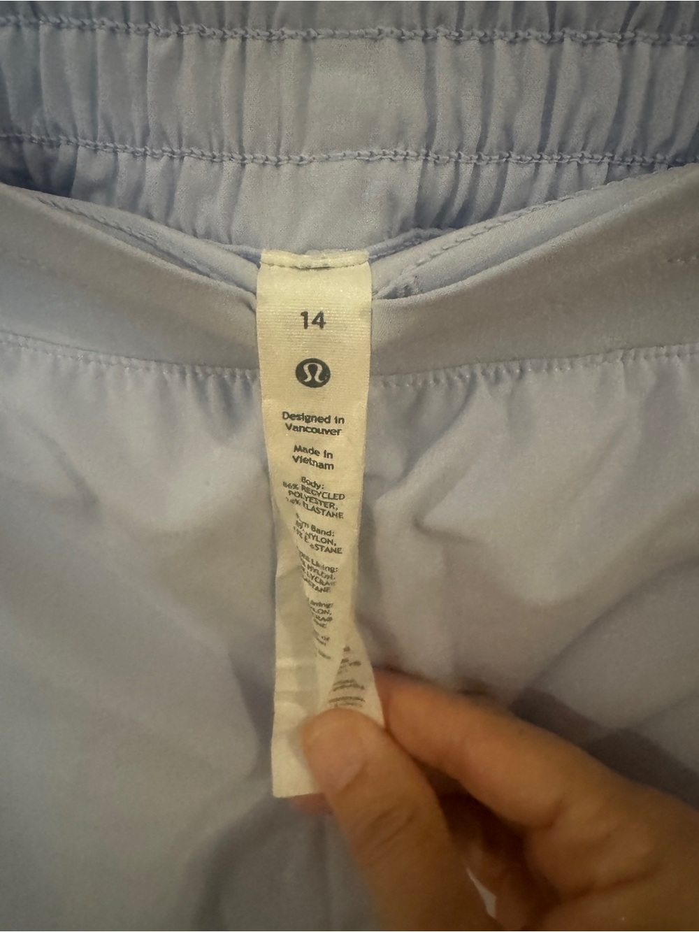 Lululemon Hotty Hot High Rise Skirt Pastel Blue - Picture 3 of 8